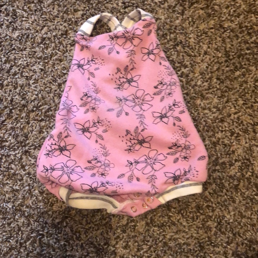 Lulu & roo floral cross back romper.